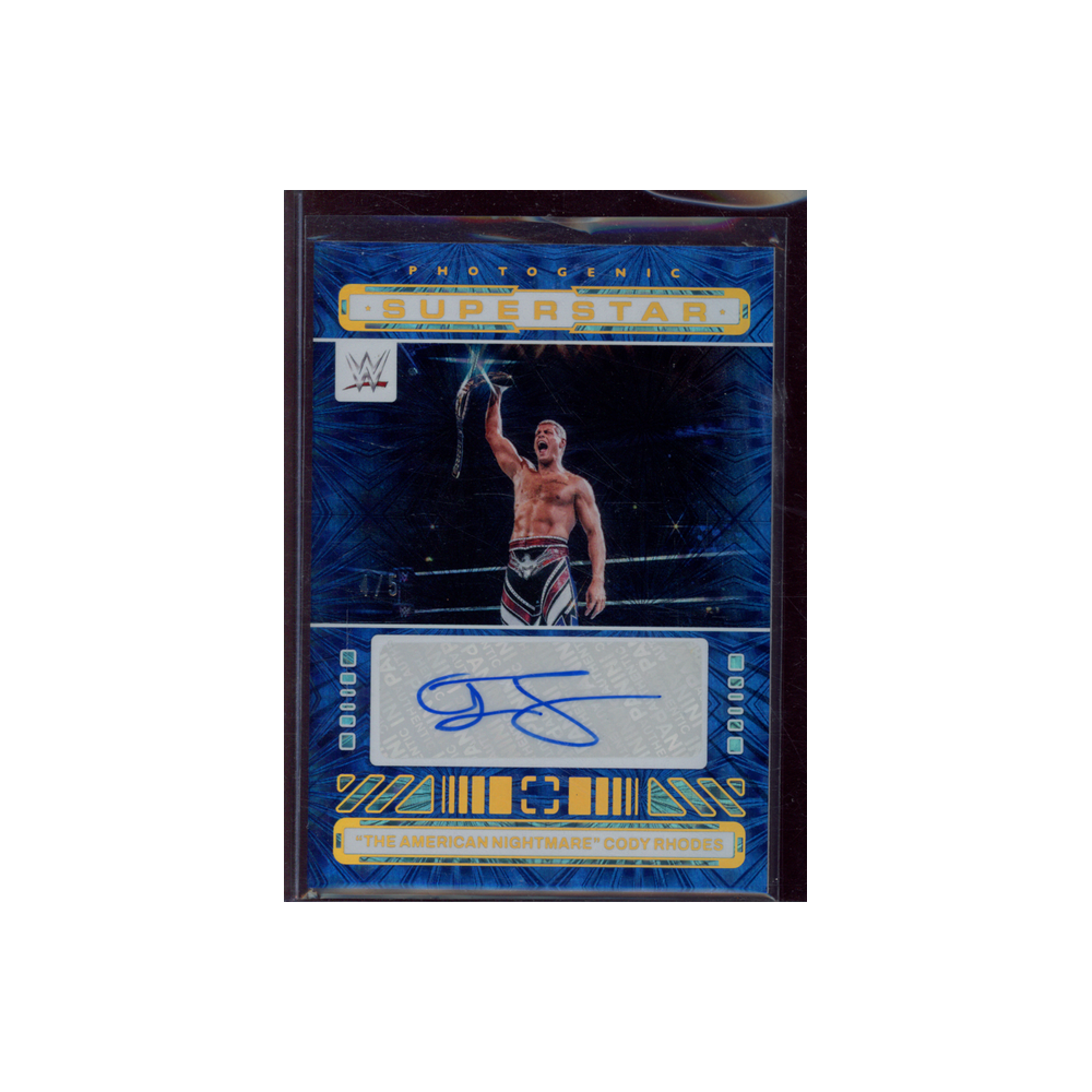 Cody Rhodes 2024 Panini Photogenic WWE Superstar Fireworks Auto /5