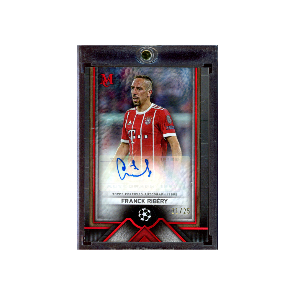 Franck Ribery 2023-24 Topps Museum UCL Auto Red /25