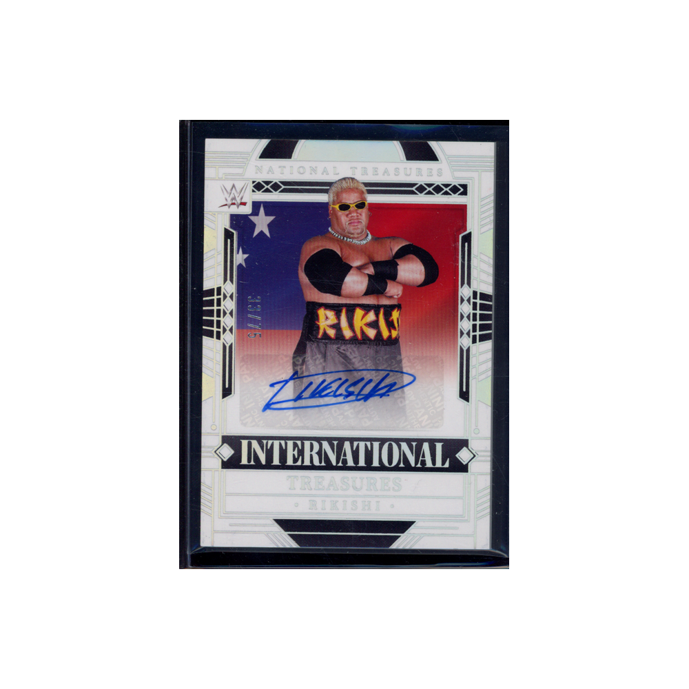 Rikishi 2024 Panini National Treasures WWE International Treasures Auto /75