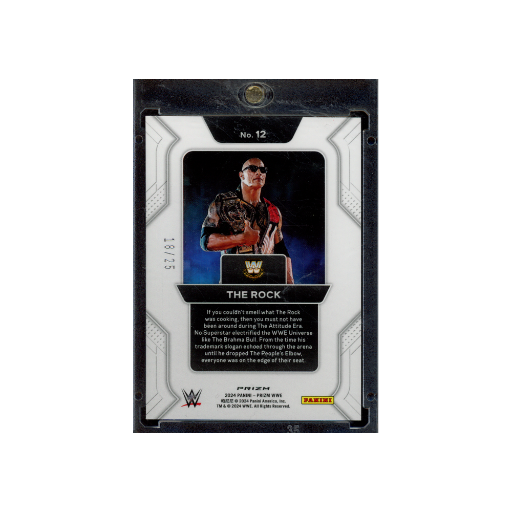 The Rock 2024 Panini Prizm WWE Prizmatic Mojo Prizm /25