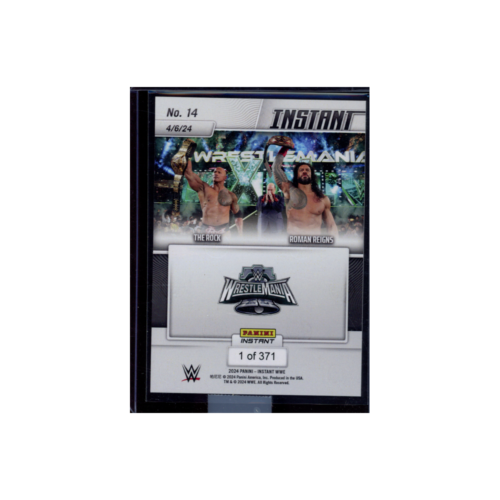 The Rock Roman Reigns 2024 Panini Instant WWE /371