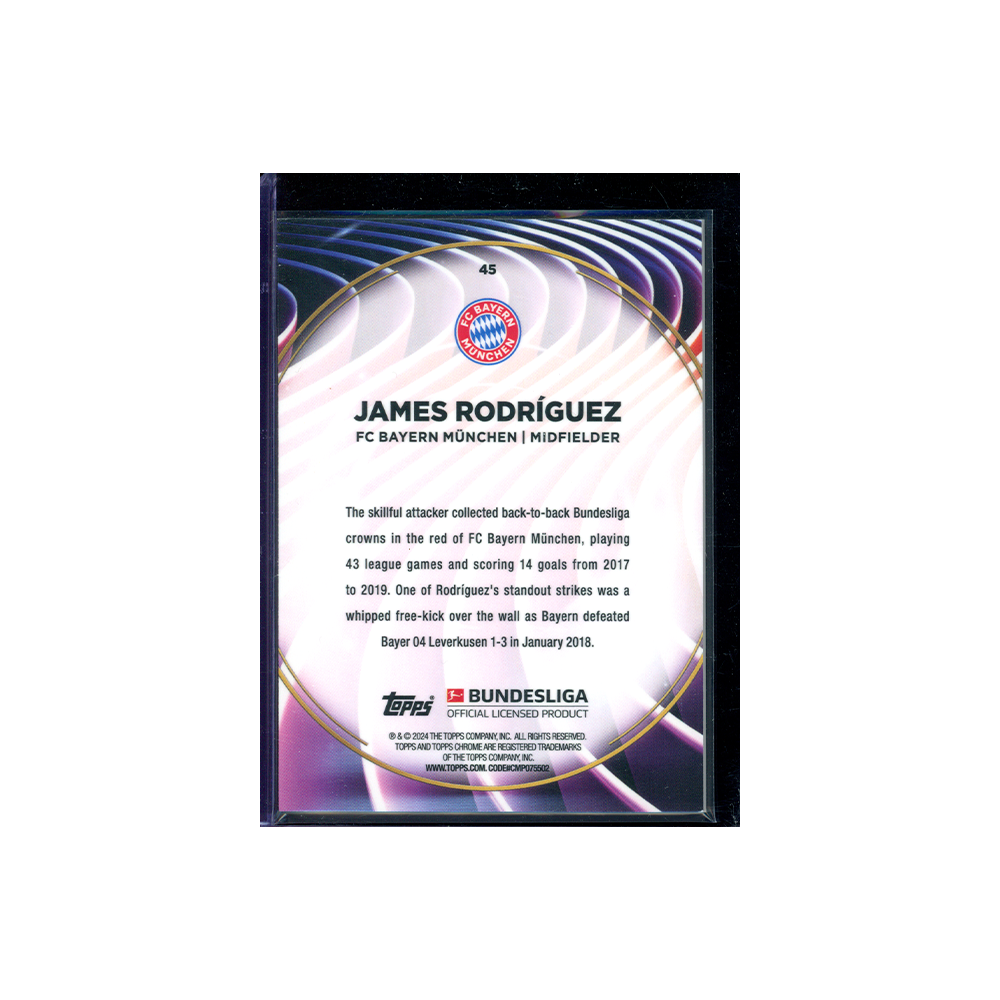 James Rodriguez 2023-24 Topps 60 Years of Bundesliga Soccer /60