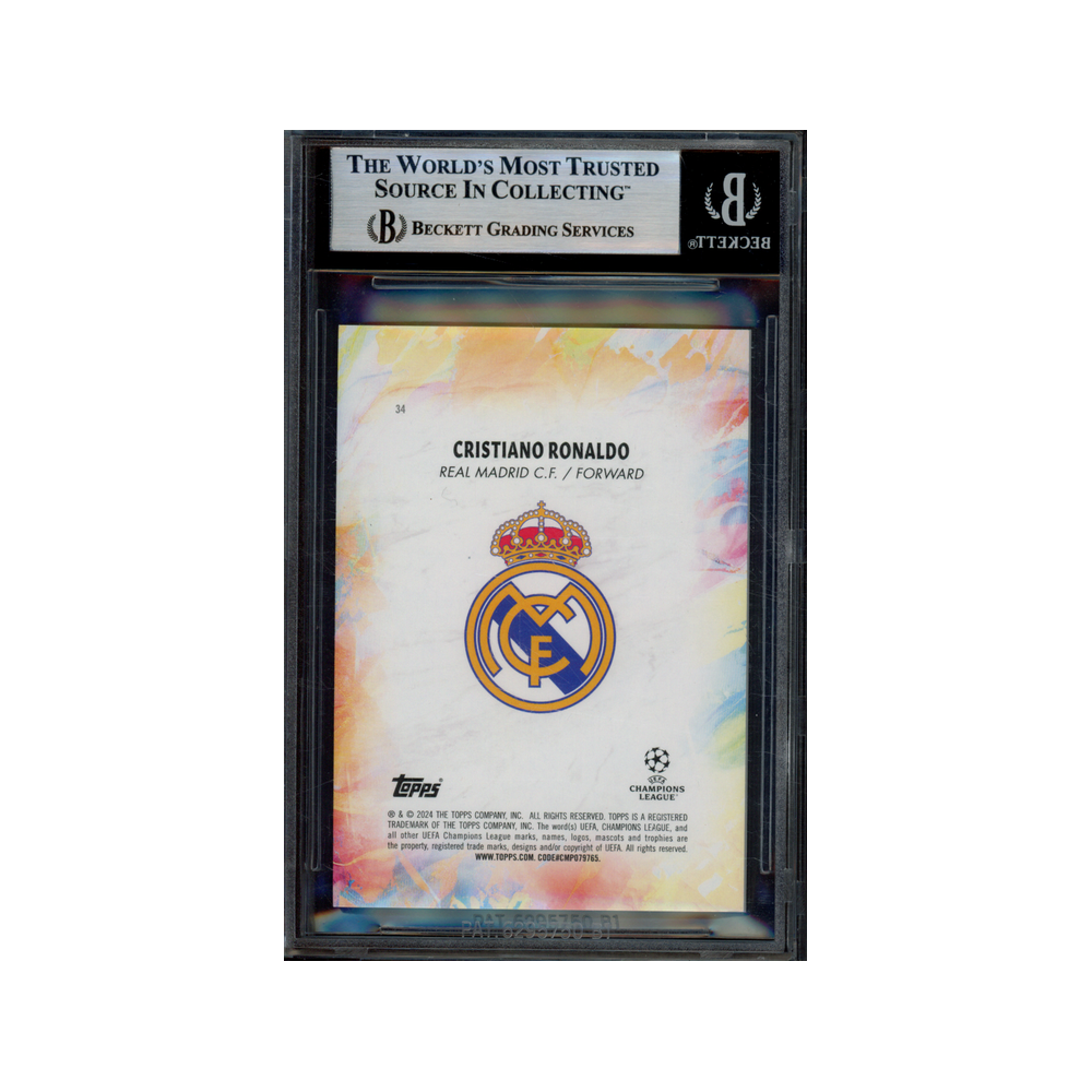 Ronaldo 2023-24 Topps Inception UCC Legacy Blue /49 BGS 8.5