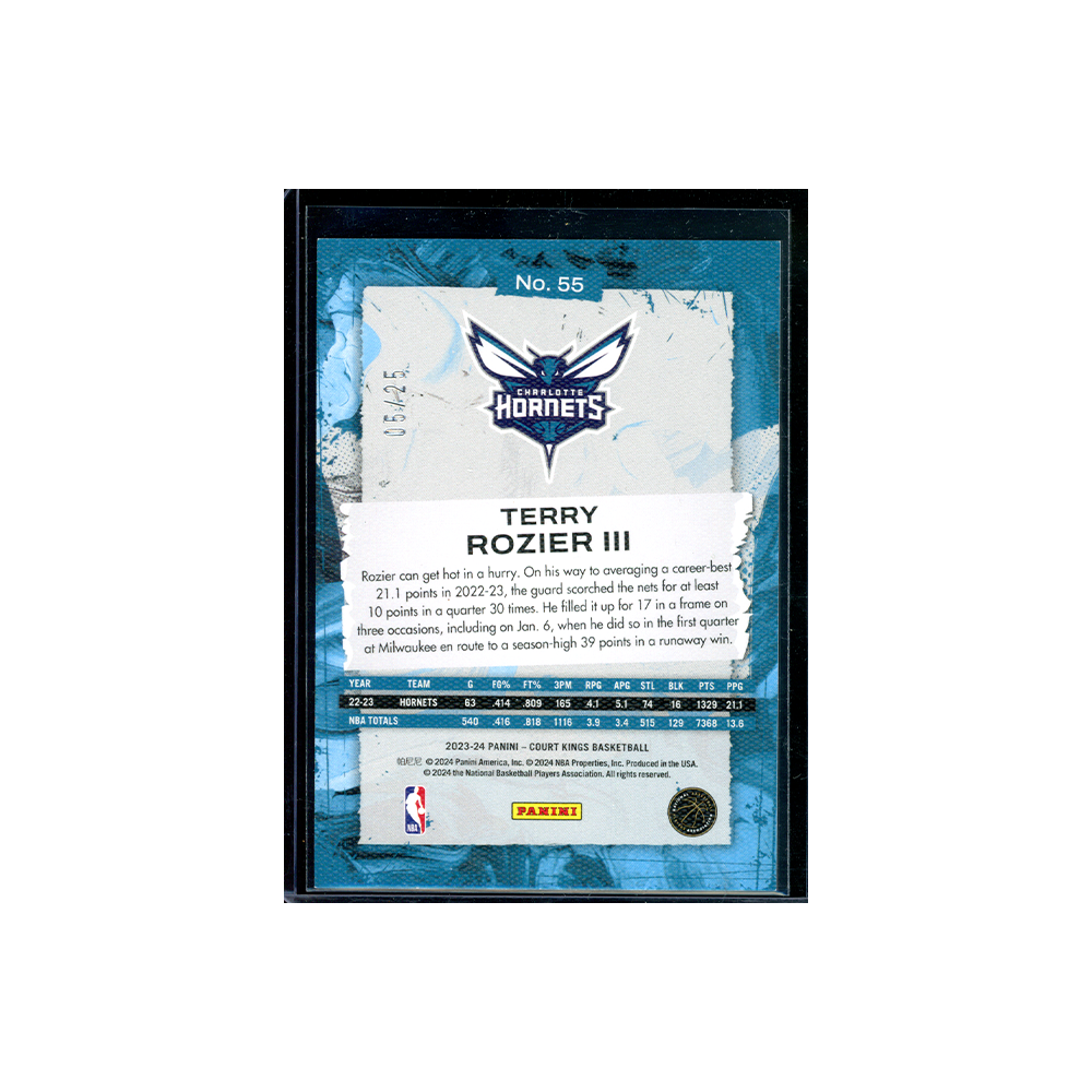 Terry Rozier 2023-24 Panini Court Kings Basketball Green /25
