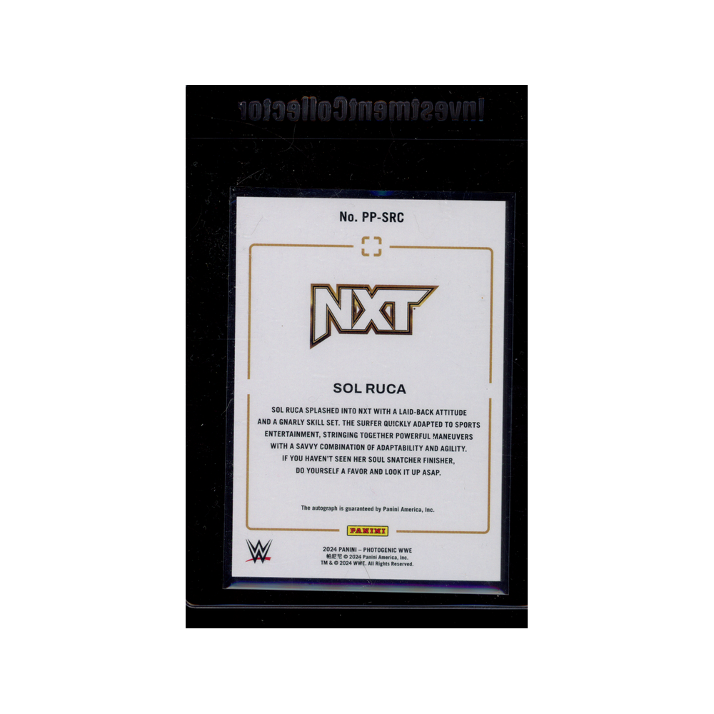 Sol Ruca 2023 Panini Photogenic WWE Picture Perfect Auto