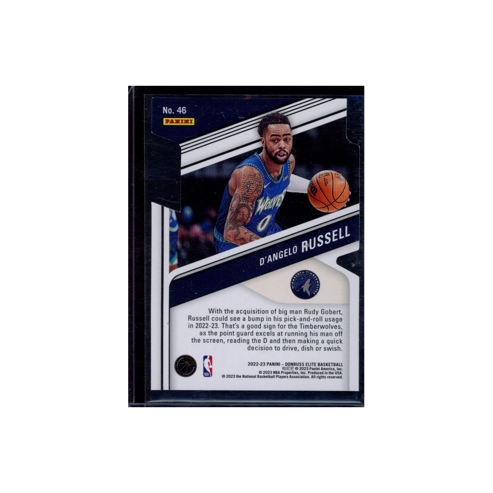 D'Angelo Russell 2022-23 Panini Donruss Elite Basketball Red Die-Cut /99
