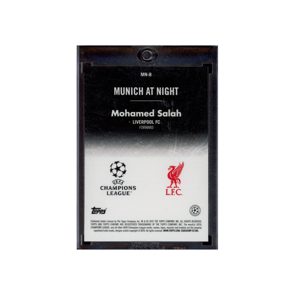 Mohamed Salah 2025 Topps Chrome Munich At Night