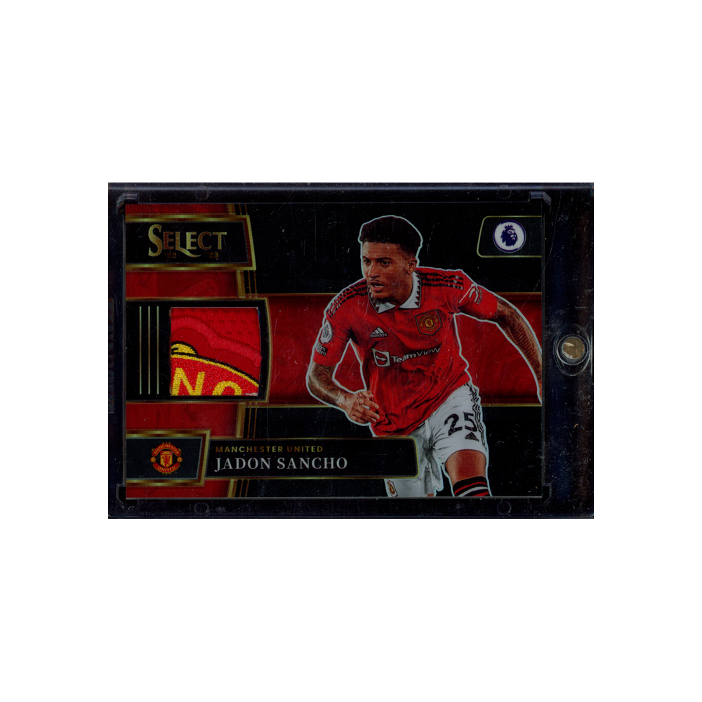 Jaden Sancho 2022-23 Panini Select Premier League Soccer Patch Black 1/1
