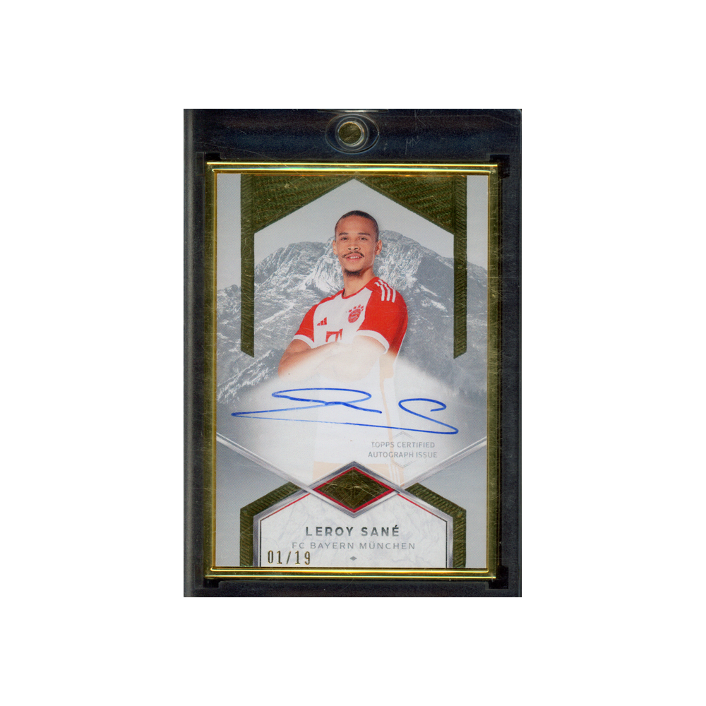 Leroy Sane 2024 Topps Transcendent Auto Variation Framed /19