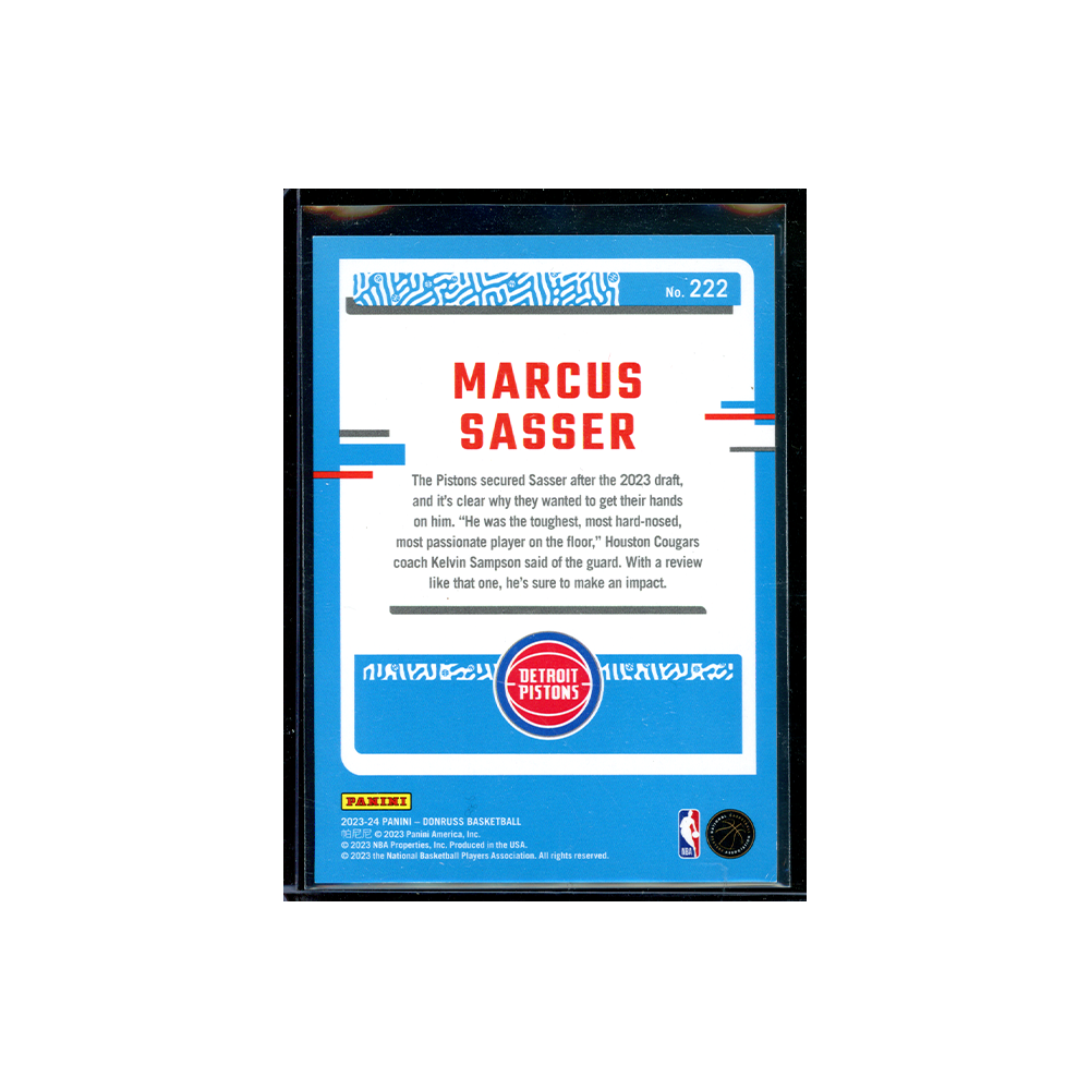 Marcus Sasser 2023-24 Panini Donruss Basketball Rated Rookie Fireworks /88