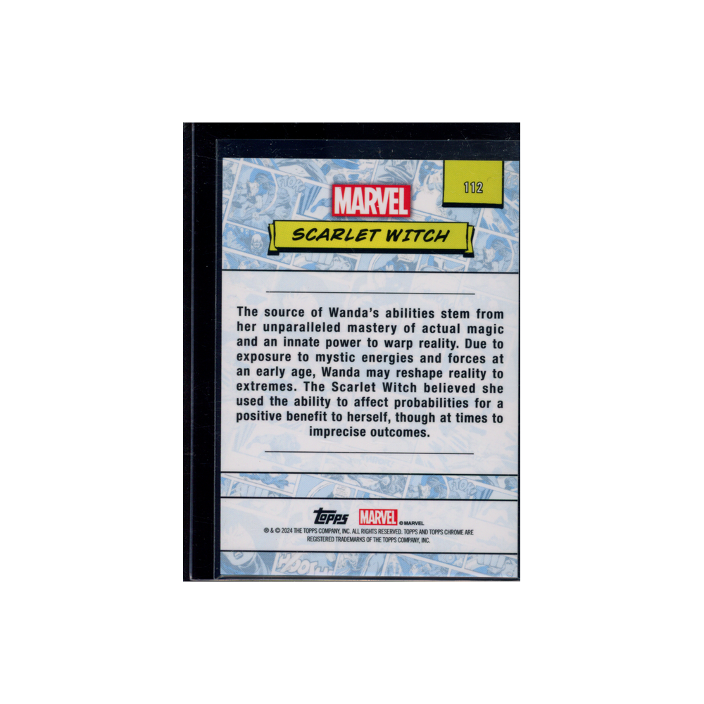 Scarlet Witch 2024 Topps Marvel Chrome Green /99