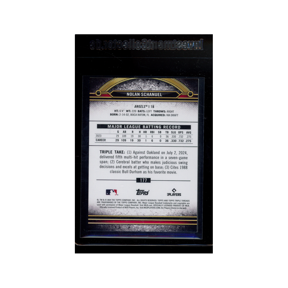 Nolan Schanuel 2024 Topps Baseball Rookie /149
