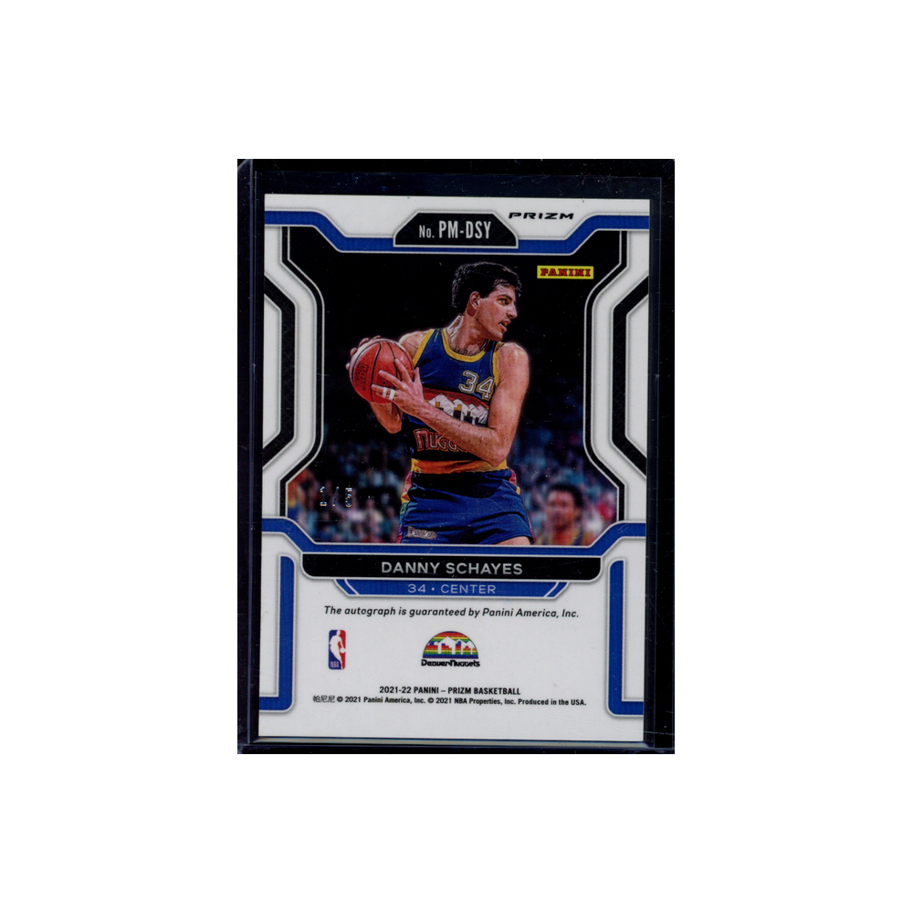 Danny Schayes 2021-22 Panini Prizm Basketball Penmanship Green Ice /5