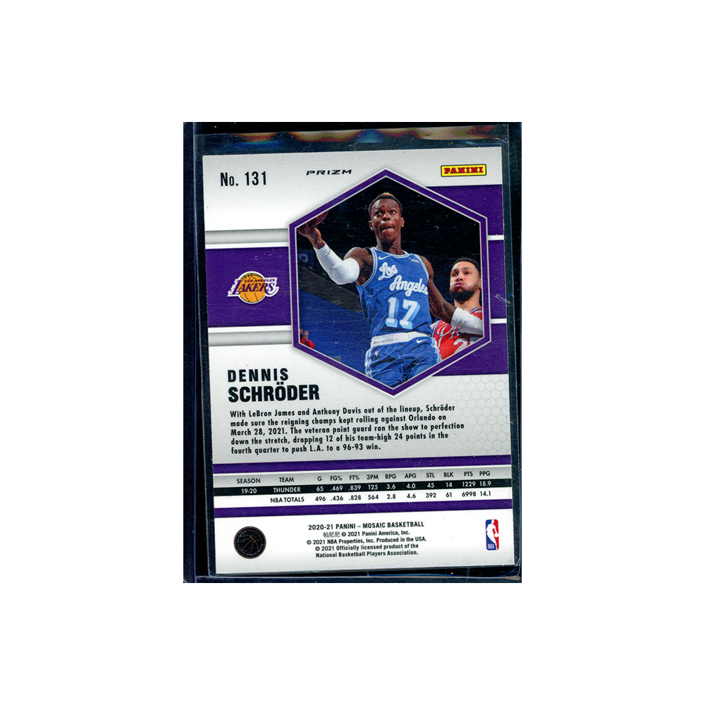 Dennis Schröder 2020-21 Panini Mosaic Genesis