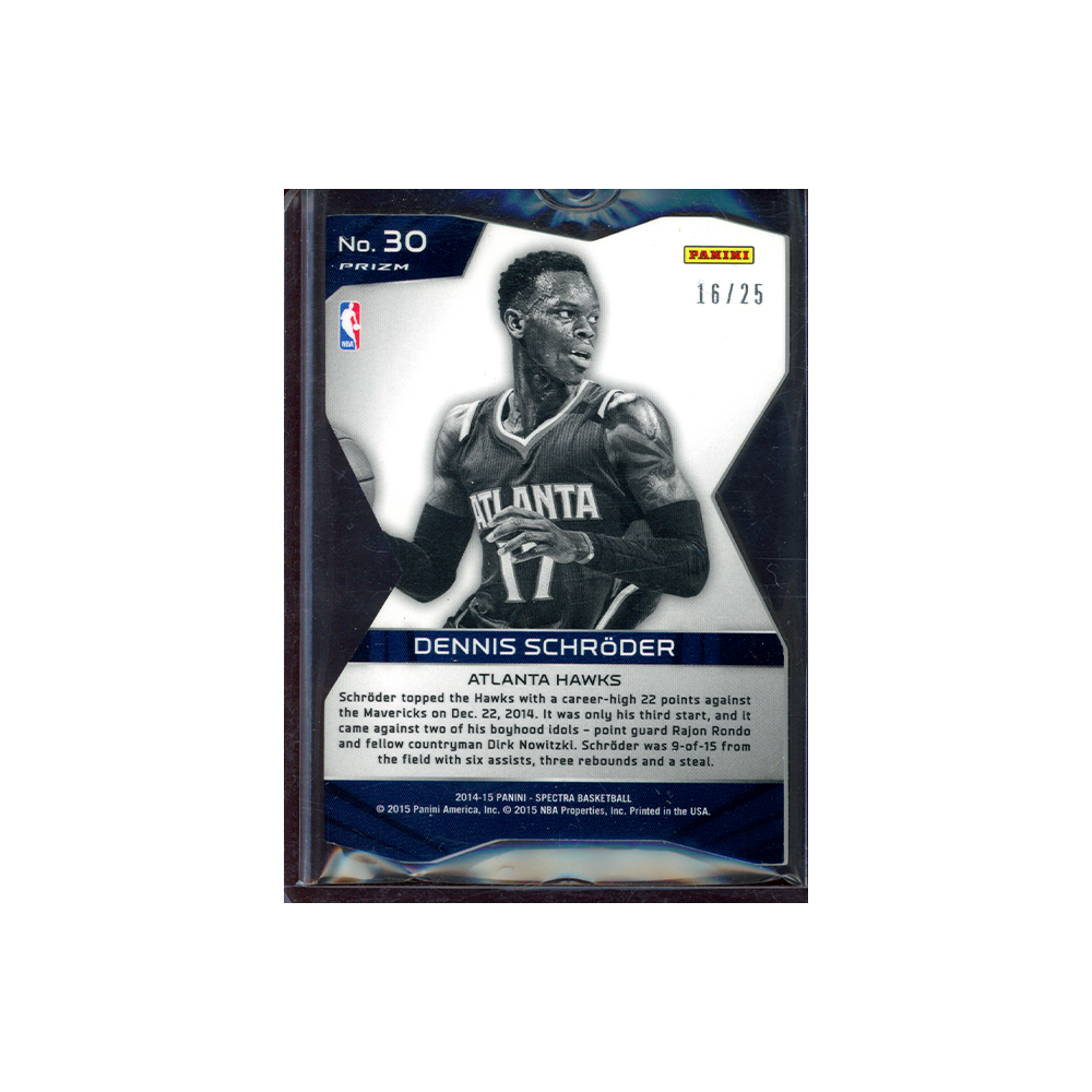 Dennis Schröder 2014-15 Panini Spectra Basketball Red Die-Cut /25