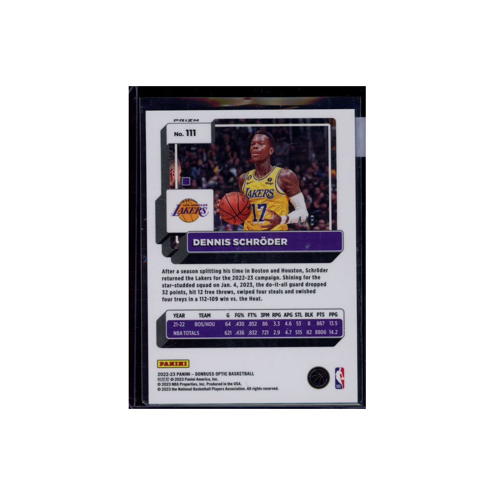 Dennis Schröder 2022-23 Panini Donruss Optic Basketball Lucky Envelopes /8