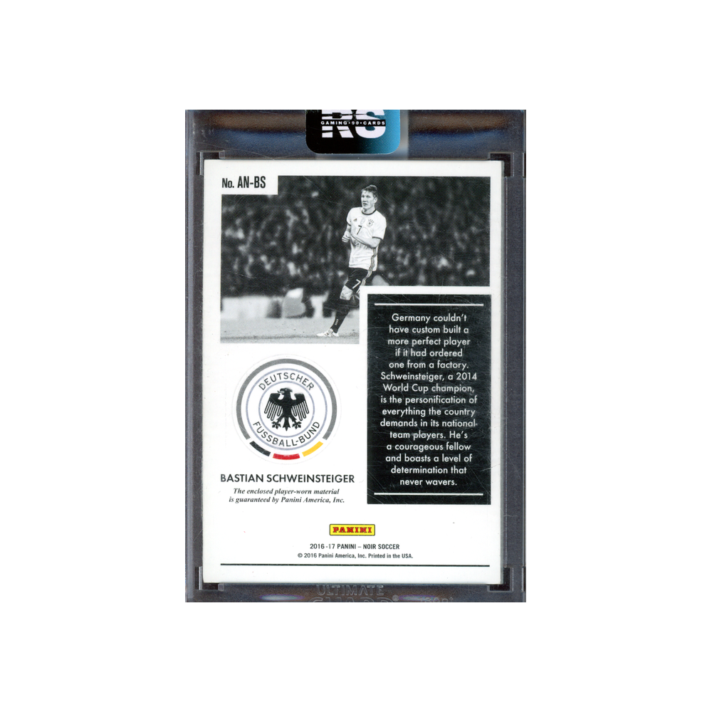 Bastian Schweinsteiger 2016-17 Panini Noir Soccer 1/1 Patch