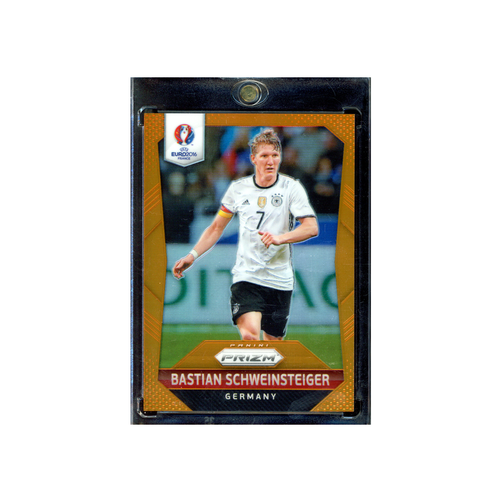 Bastian Schweinsteiger 2016 Panini Prizm UEFA Euro Soccer Orange /20 #46