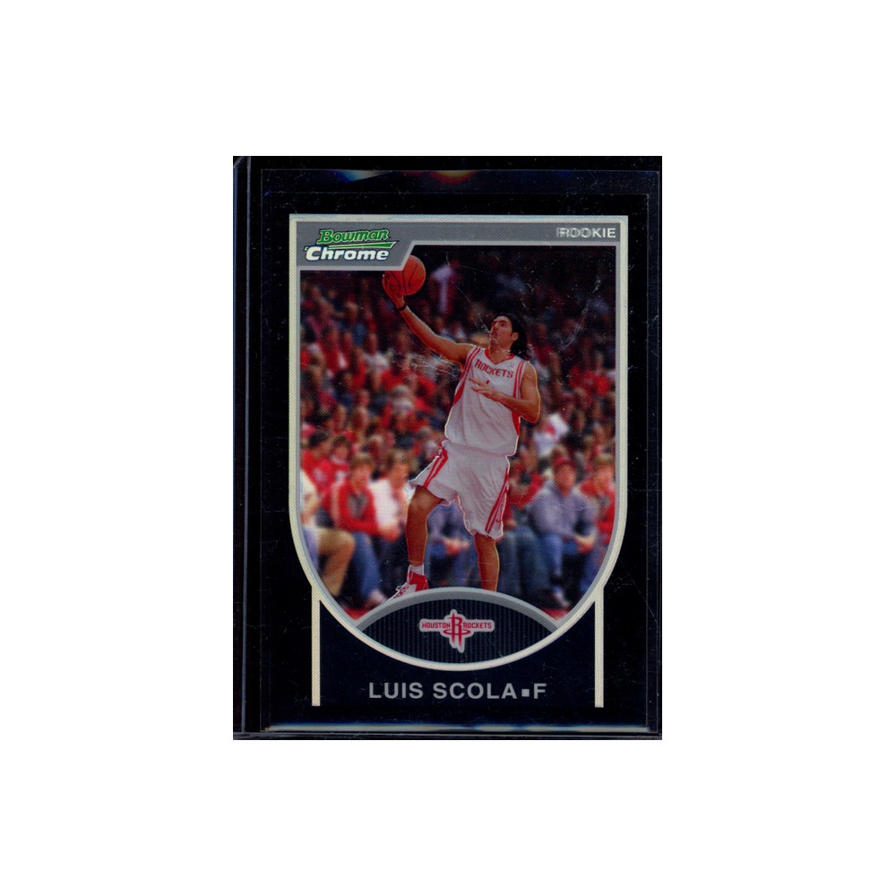 Luis Scola 2007 Bowman Draft Picks & Stars Chrome Black Refractor /199