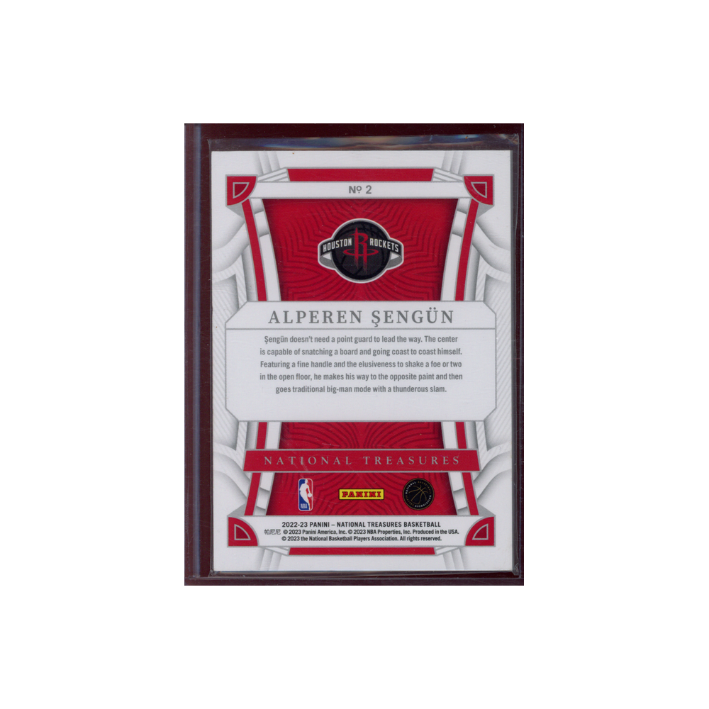 Alperen Sengün 2022-23 Panini National Treasures Basketball /75