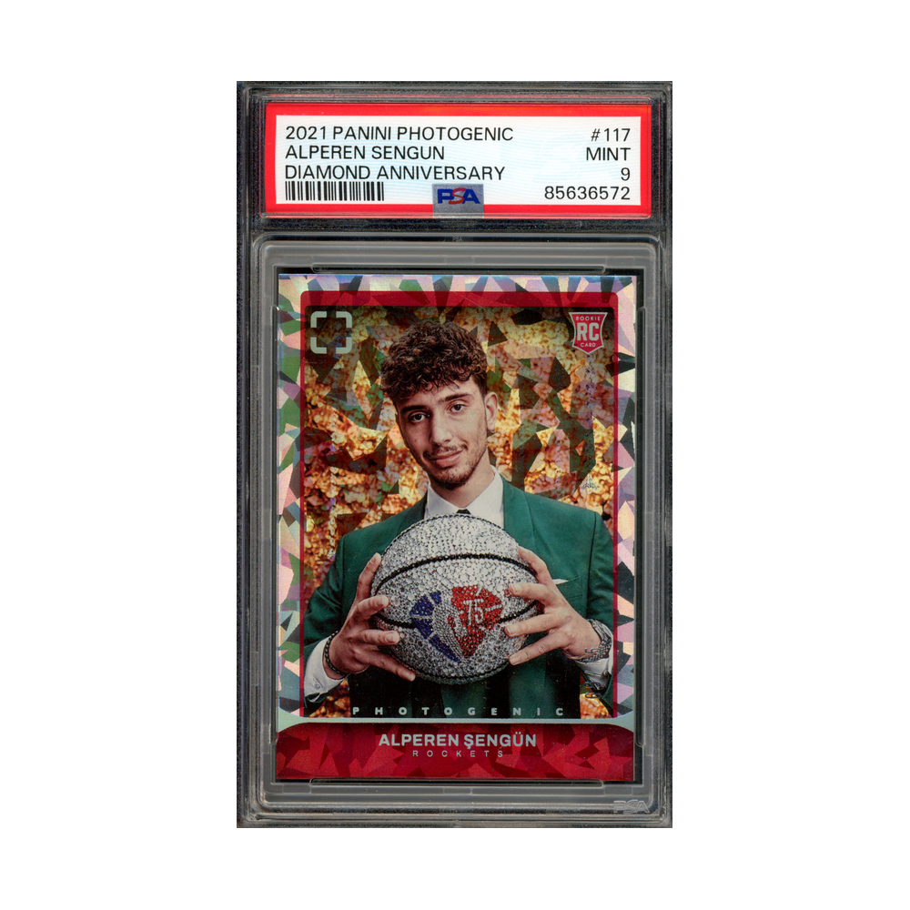 Alperen Sengun 2021-22 Panini Photogenic Basketball Diamond Anniversary Rookie /75 PSA 9