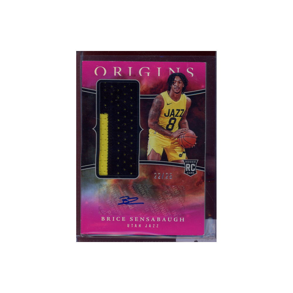 Brice Sensabaugh 2023-24 Panini Origins Basketball Rookie Jersey Auto /25