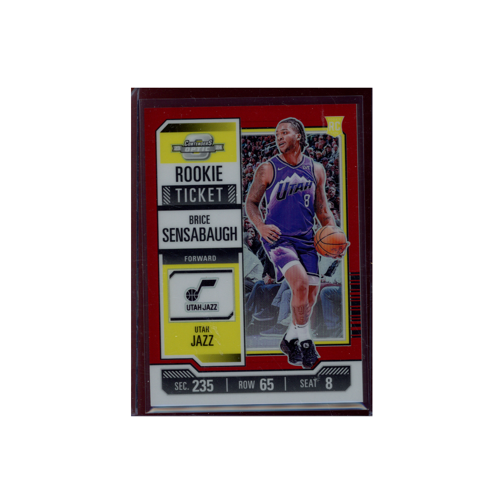 Brice Sensabaugh 2023-24 Panini Contenders Optic Basketball Rookie Ticket Red