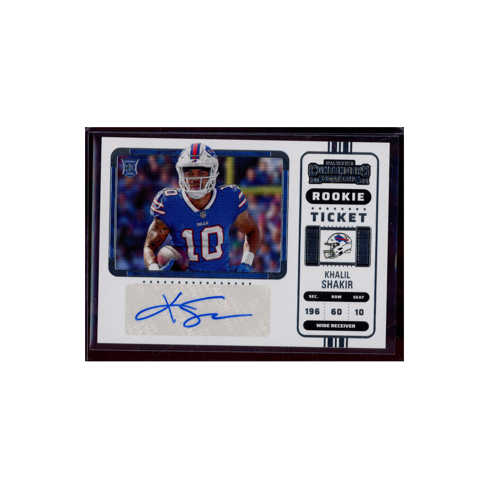 Khalil Shakir 2022 Panini Contenders Football Rookie Ticket Variation Auto