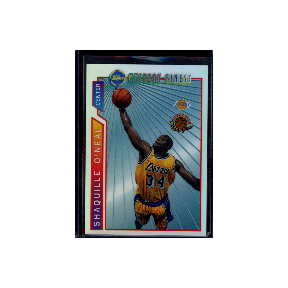 Shaquille O'Neal 1996 Topps Mystery Finest Refractor #M12