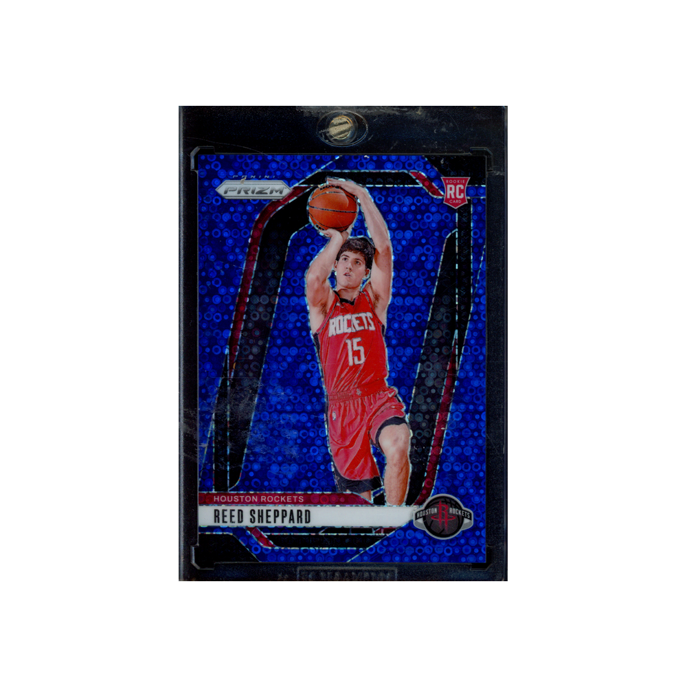 Reed Sheppard 2024-25 Panini Prizm Basketball Fast Break Blue Prizm Rookie /150