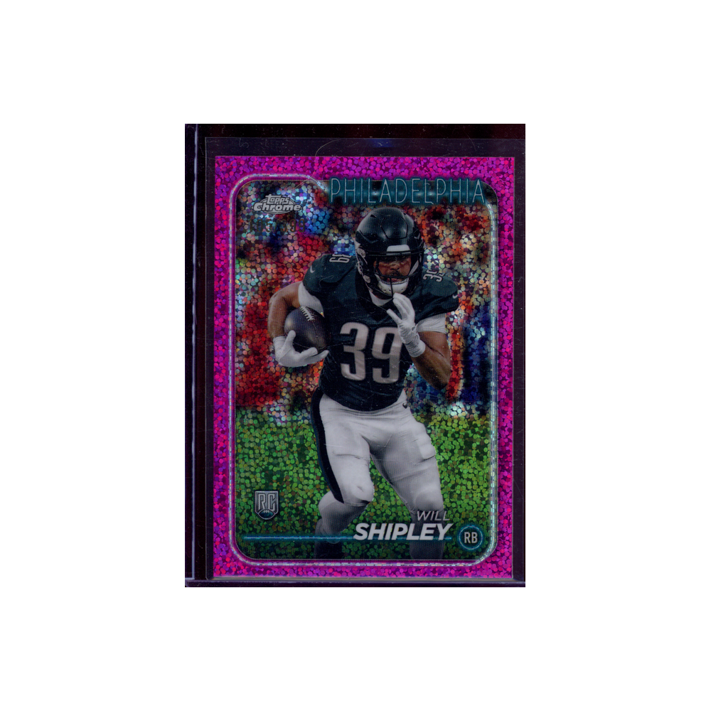 Will Shipley 2024 Topps Chrome Football Rookie Pink Mini Diamond /399