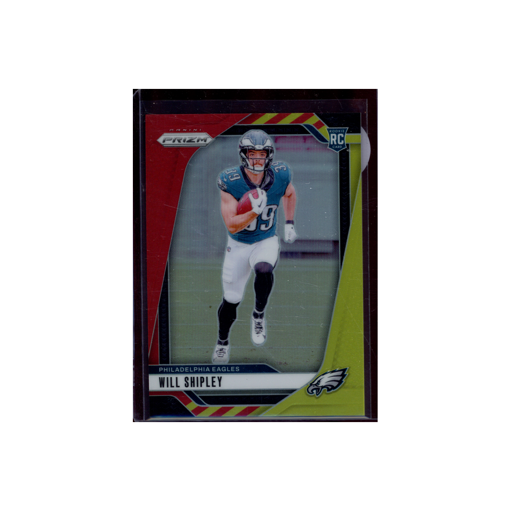 Will Shipley 2024 Panini Prizm Football Red Yellow International Rookie /44
