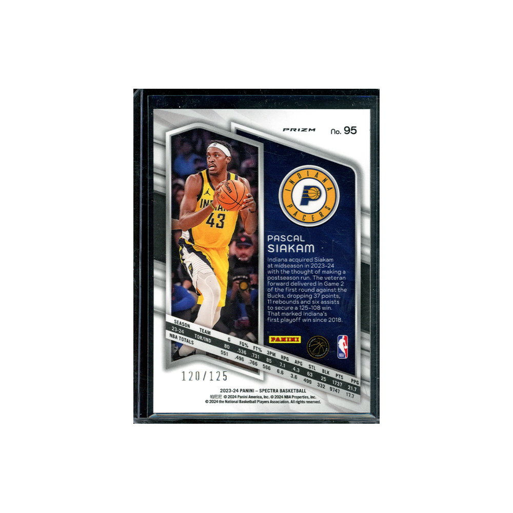 Pascal Siakam 2023-24 Panini Spectra Basketball Celestial /125