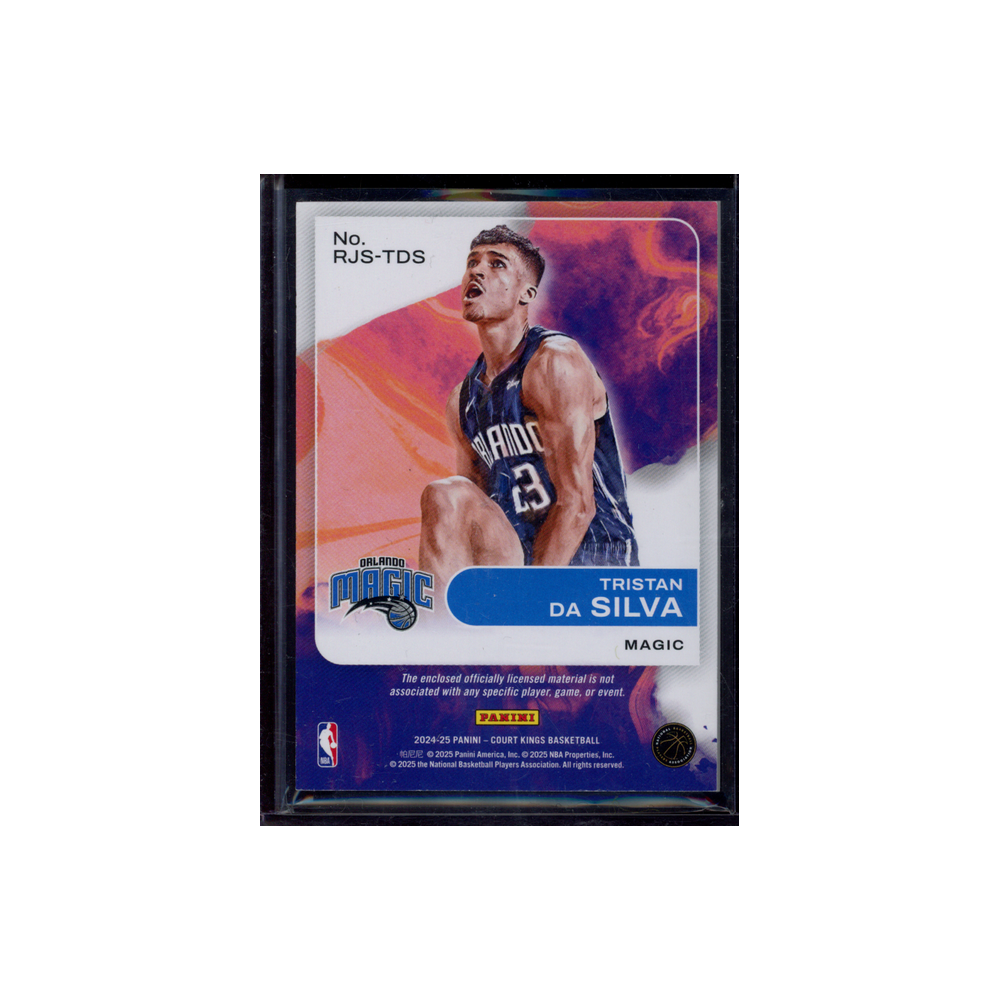 Tristan Da Silva 2024-25 Panini Court Kings Basketball Rookie Swatches