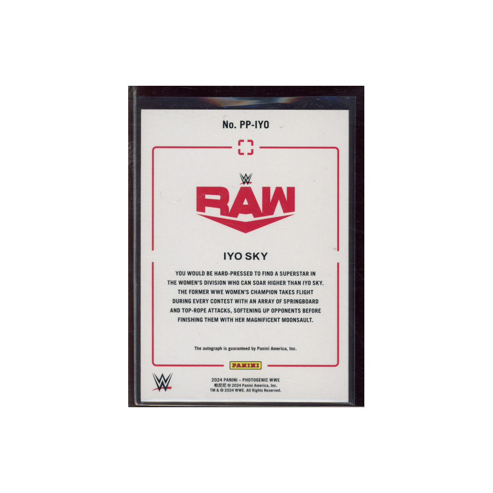 Iyo Sky 2024 Panini Photogenic WWE Picture Perfect Auto /25