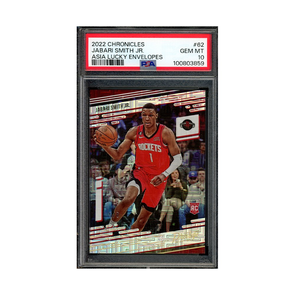Jabari Smith 2022 Panini Chronicles Basketball Asia Lucky Envelopes /8 Rookie PSA 10