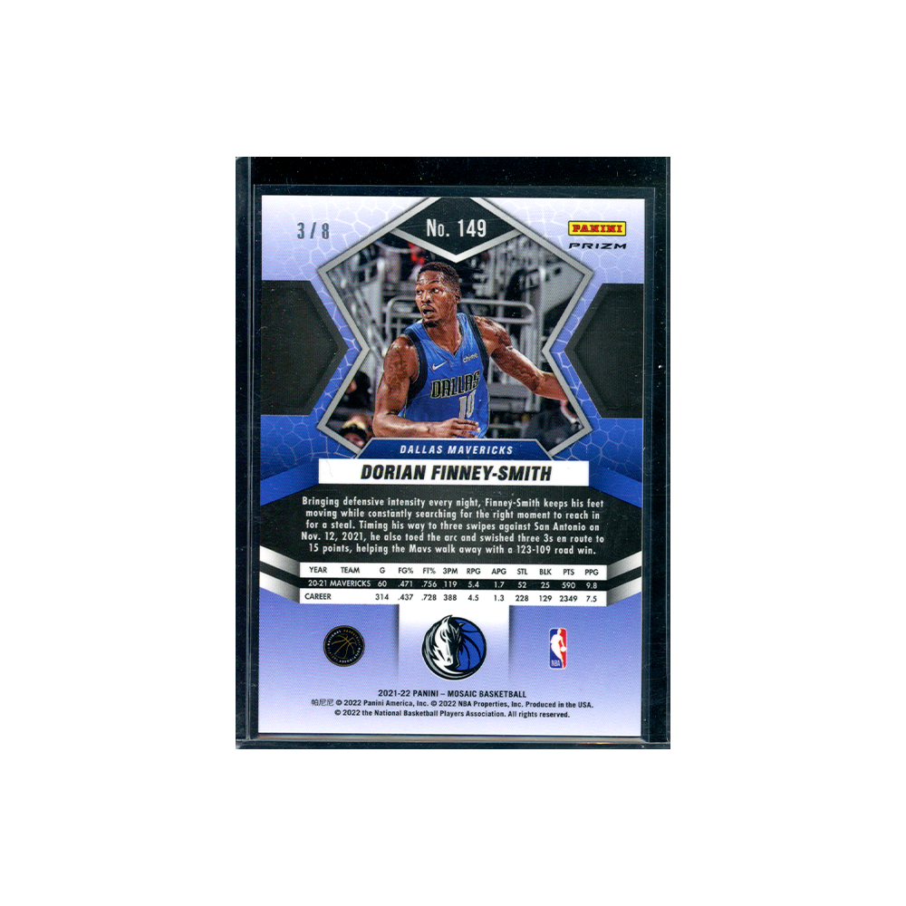 Dorian Finney-Smith 2021-22 Panini Mosaic Basketball Black Gold /8