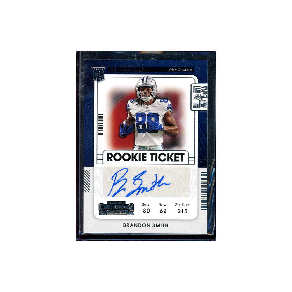 Brandon Smith 2021 Panini Contenders Football Rookie Ticket Auto