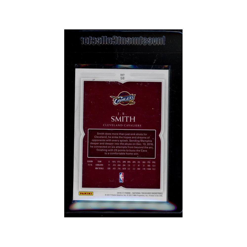 J.R. Smith 2016-17 Panini National Treasures Basketball Gold /10