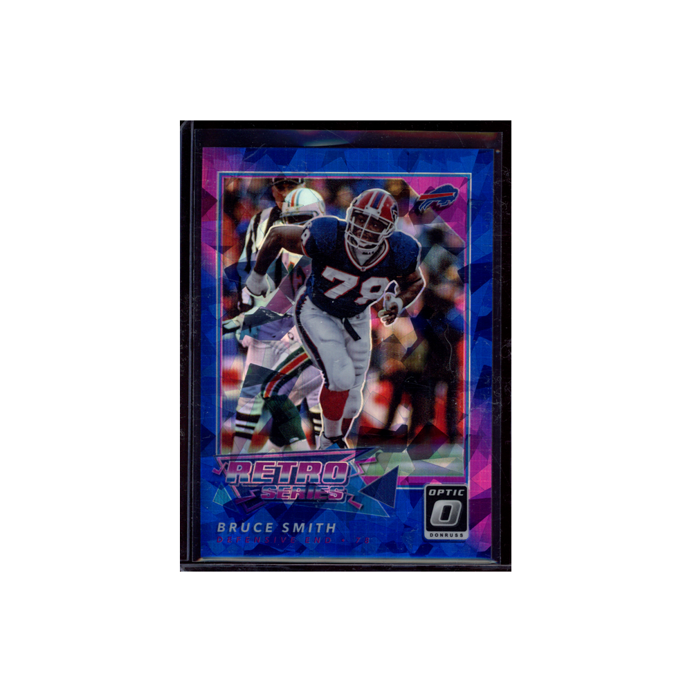 Bruce Smith 2022 Panini Donruss Optic Football Retro Series Blue Ice /15