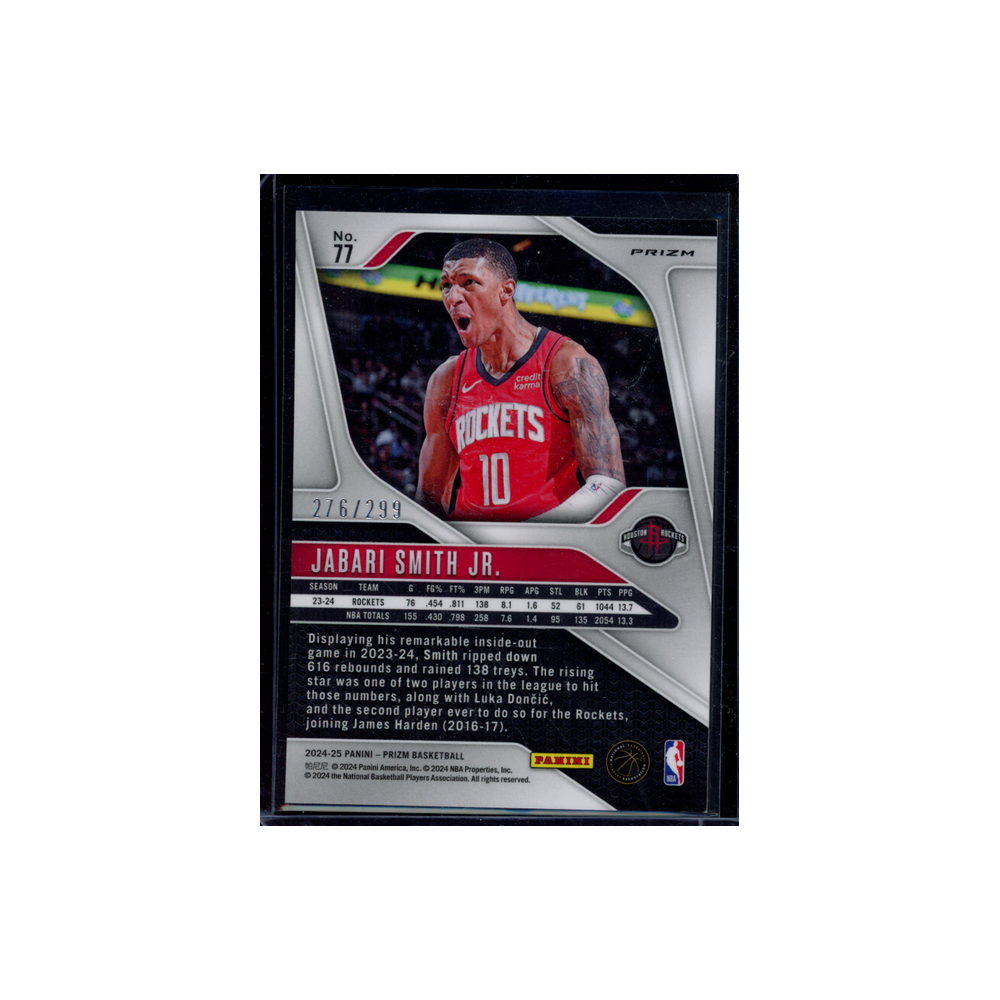 Jabari Smith Jr. 2024-25 Panini Prizm Basketball Red /299