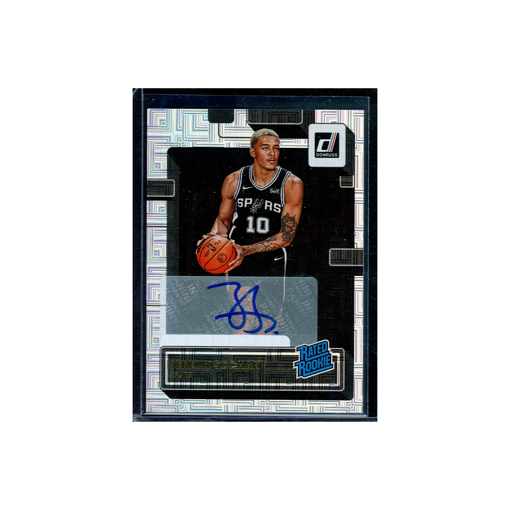 Jeremy Sochan 2022-23 Panini Donruss Basketball Rated Rookie Auto Choice