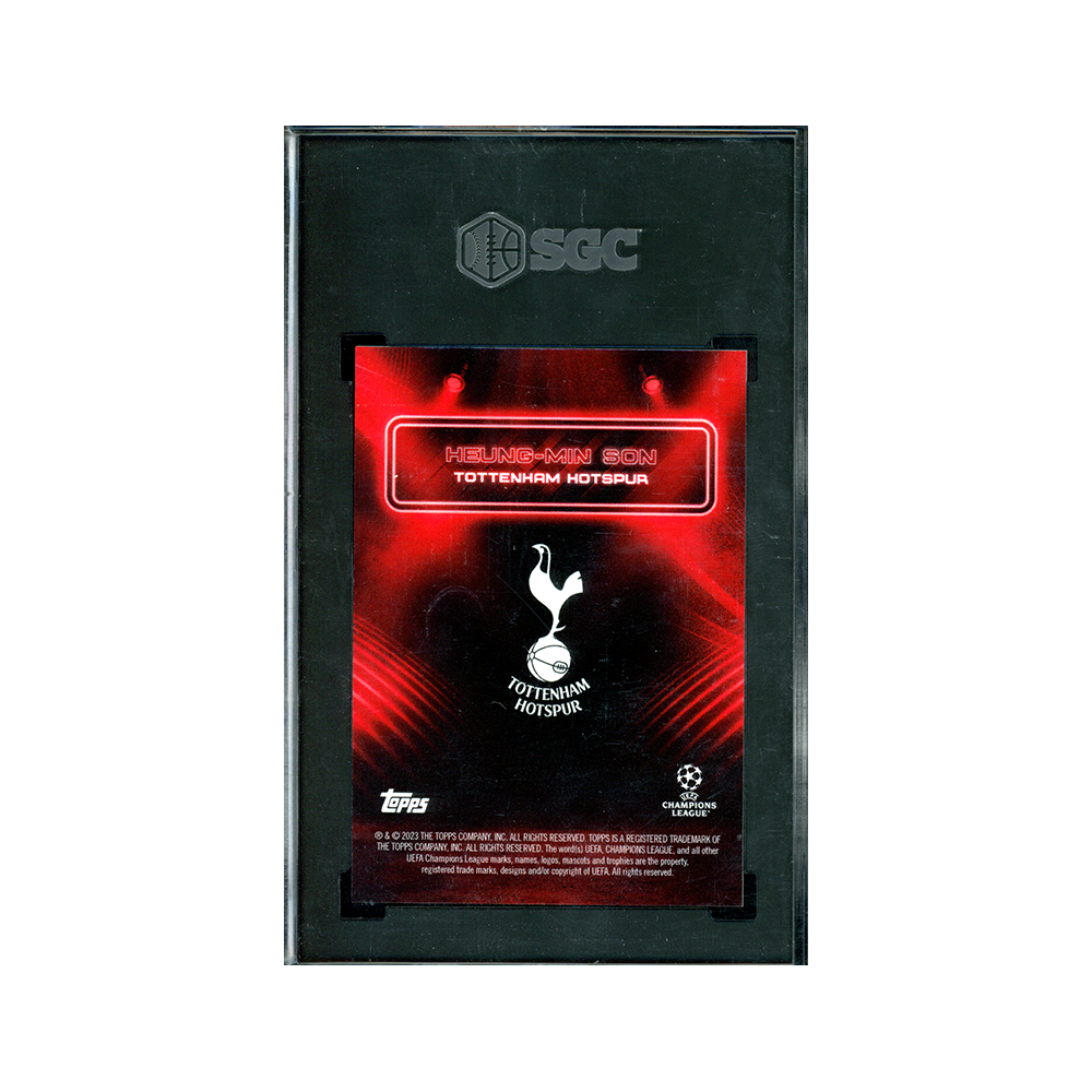 Heung-Min Son 2022-23 Topps Showtime UCC Red /10 SGC 8.5