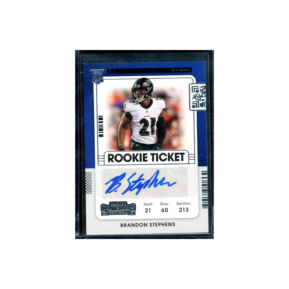 Brandon Stephens 2021 Panini Contenders Football Rookie Ticket Auto