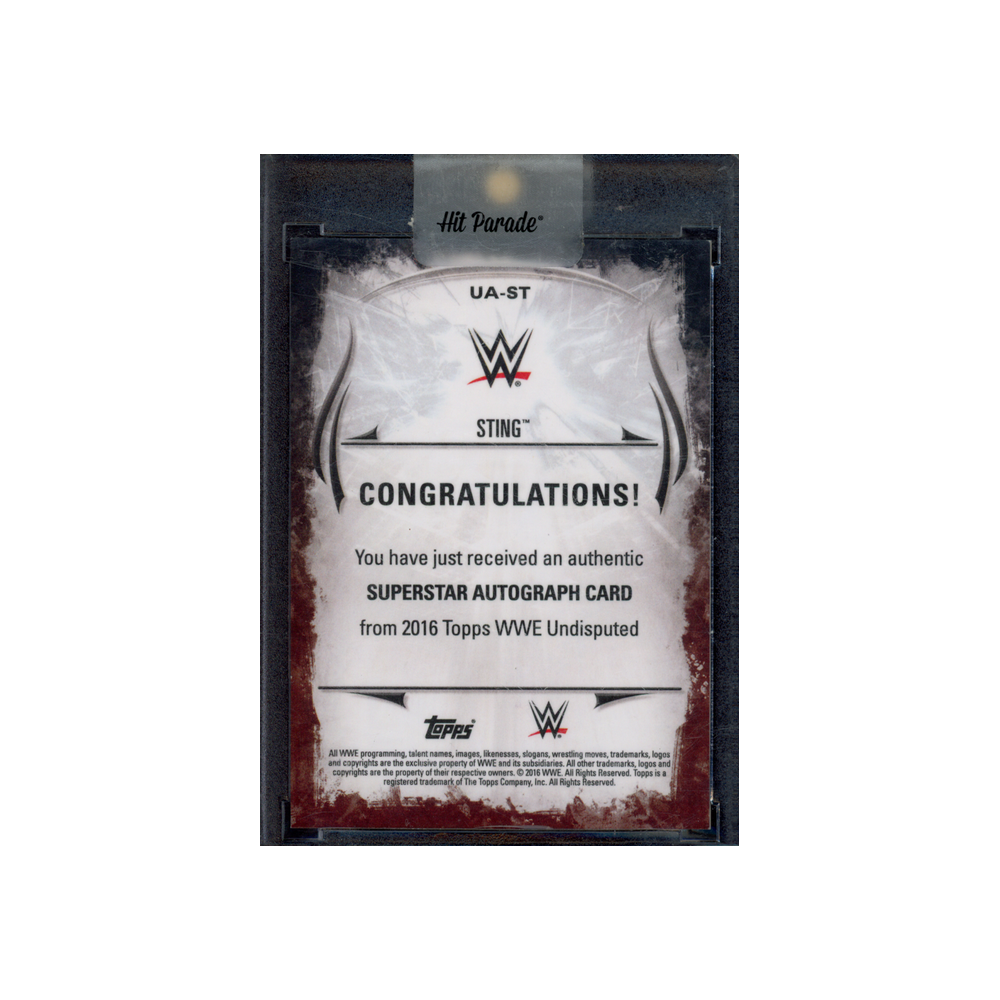 Sting 2016 Topps Undisputed Superstar Auto /99
