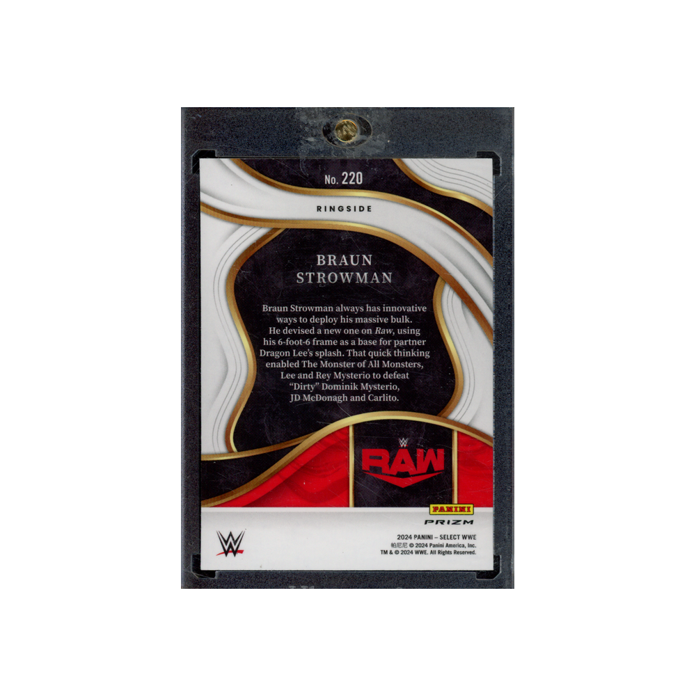 Braun Strowman 2024 Panini Select WWE Ringside Zebra