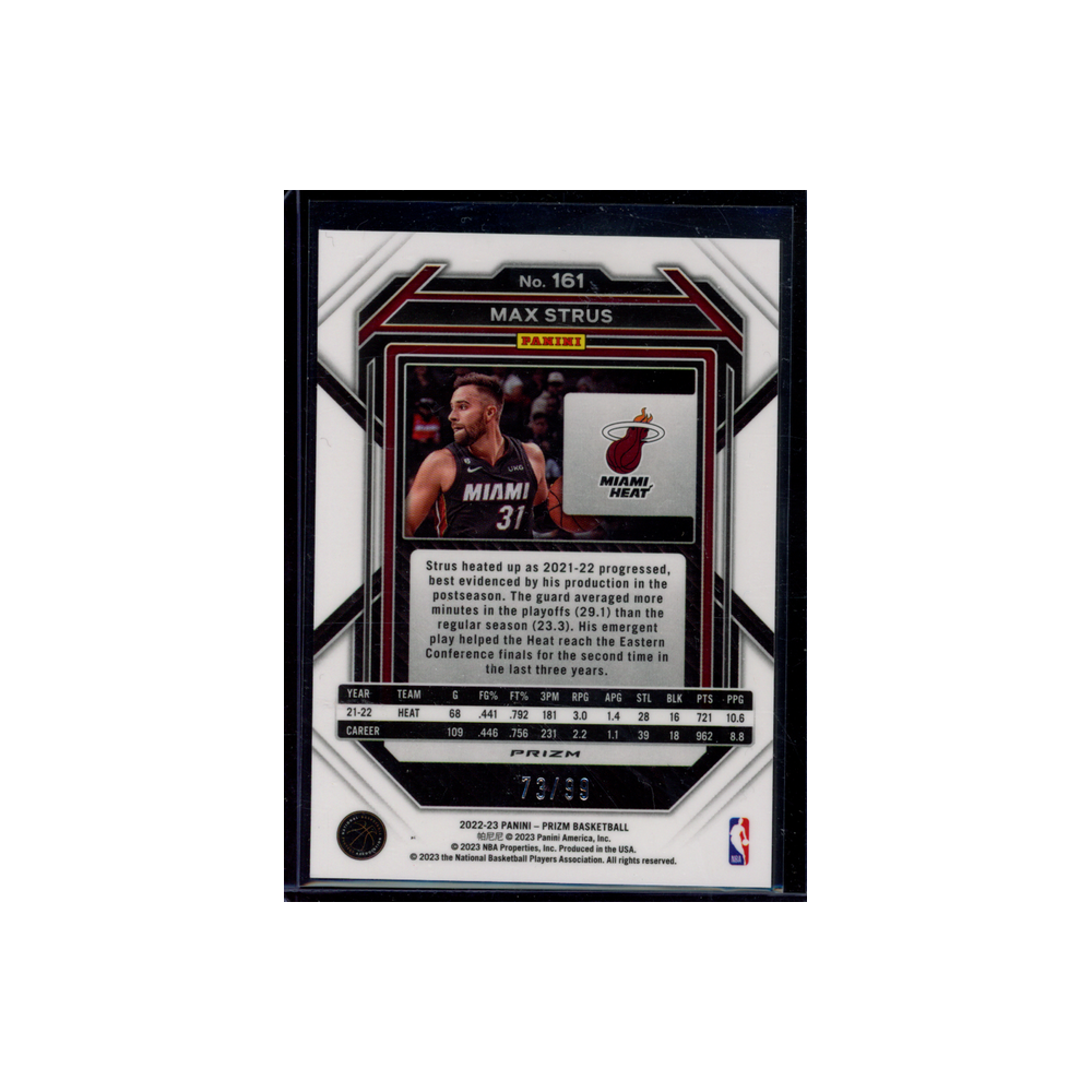 Max Strus 2022-23 Panini Prizm Basketball Purple /99