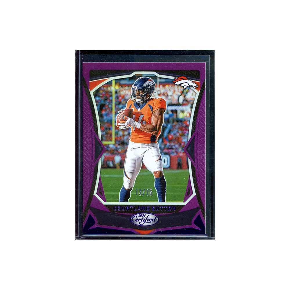 Courtland Sutton 2024 Panini Certified Football Purple /15