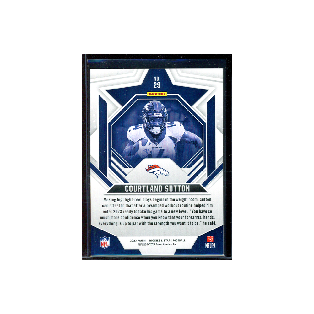 Courtland Sutton 2023 Panini Rookies & Stars Football Orange /149