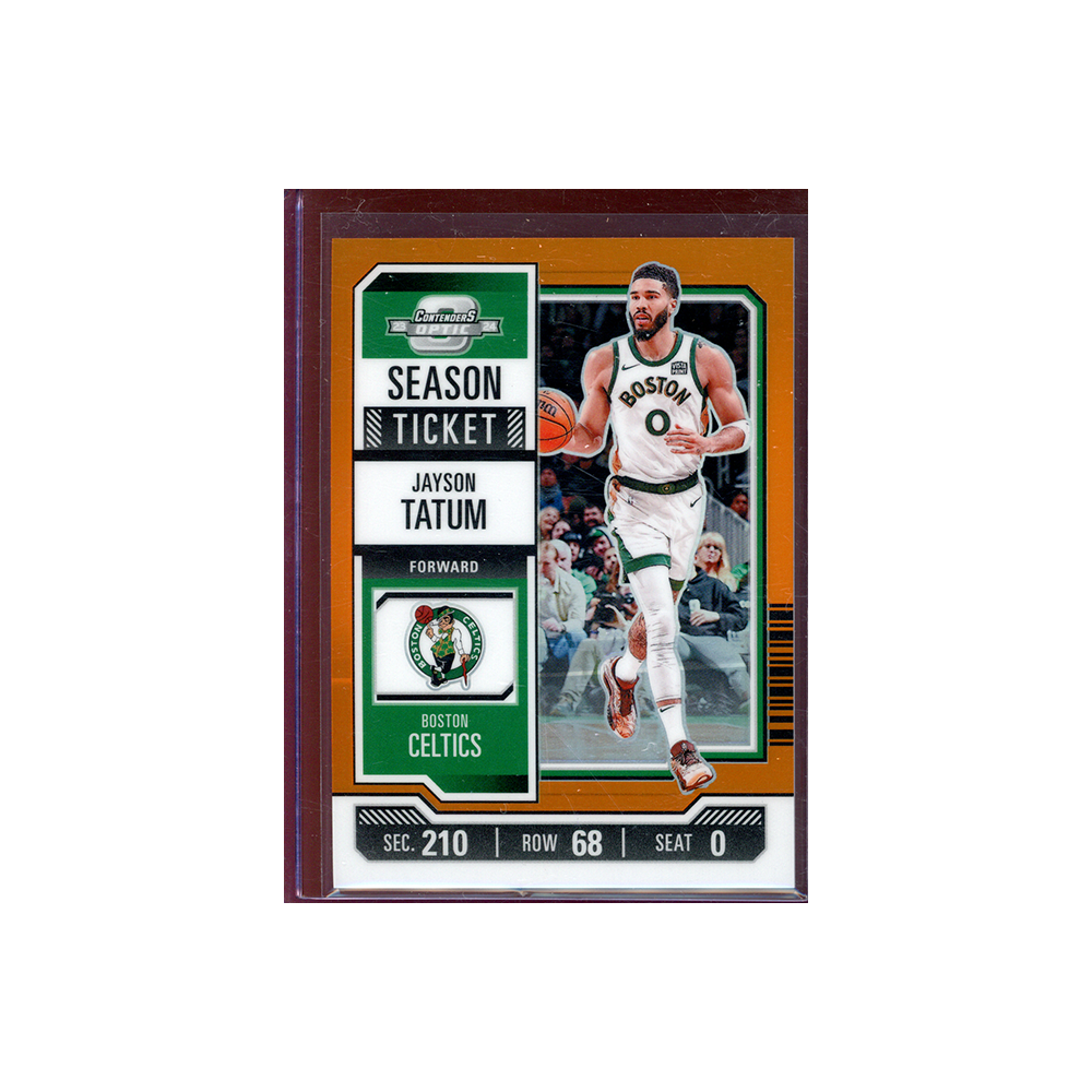 Jayson Tatum 2023-24 Panini Contenders Optic Basketball Orange /49